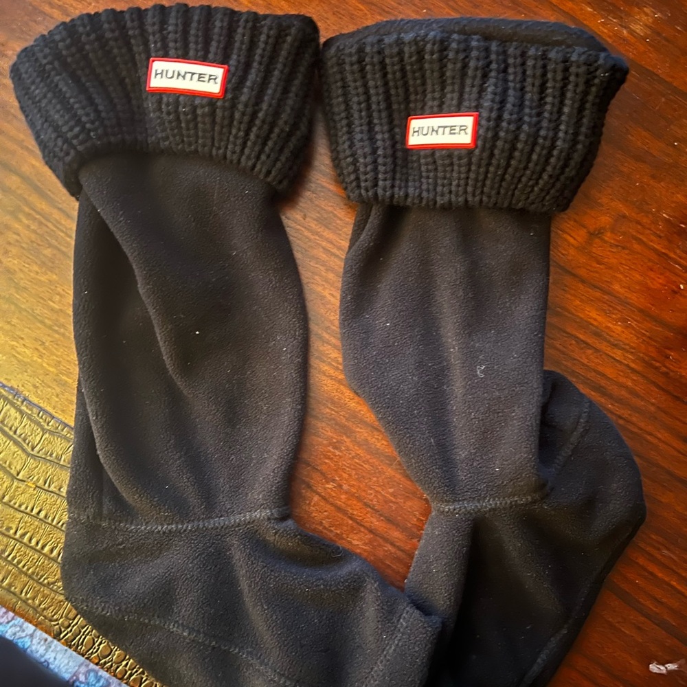 Hunter Ribbed Black Boot Liners